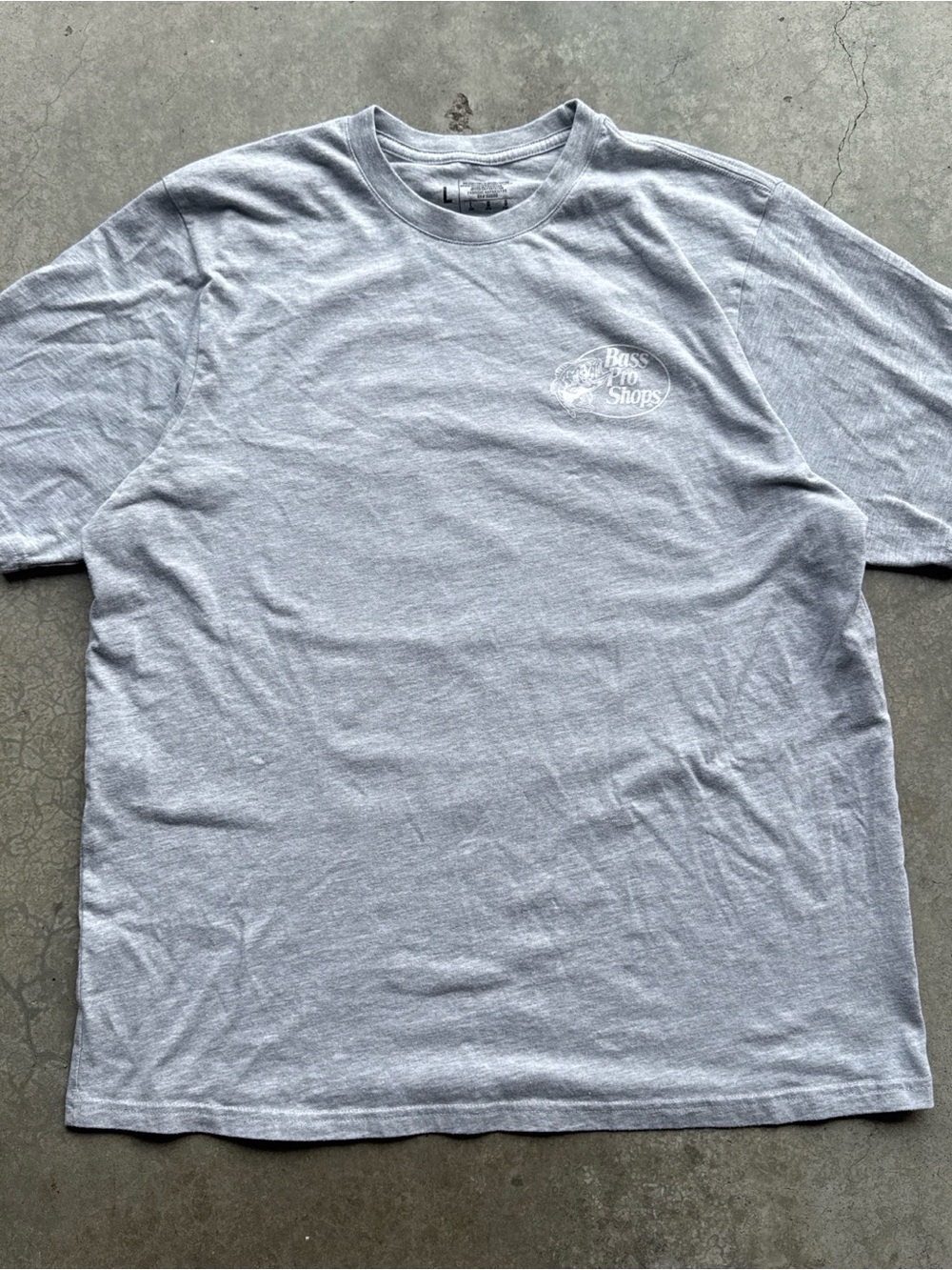 Bass Pro Shops Light Gray Short Sleeve Logo Tee